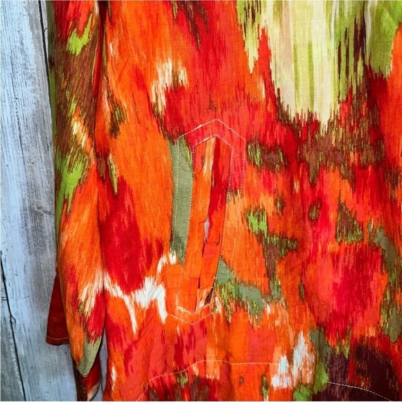 Talbots Sill Blend Colorful Artsy Blouse - Picture 2 of 4